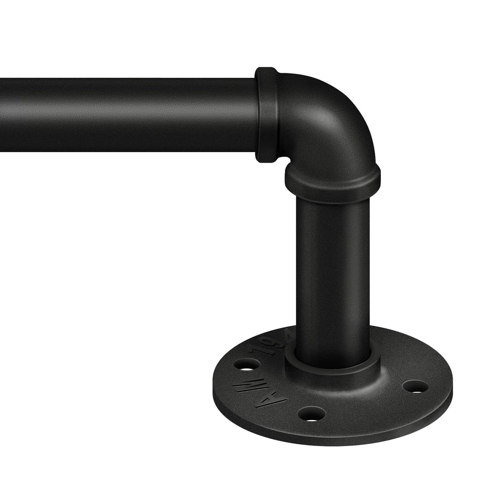 Zeerobee curtain rod with wrap-around design for energy efficiency and light control