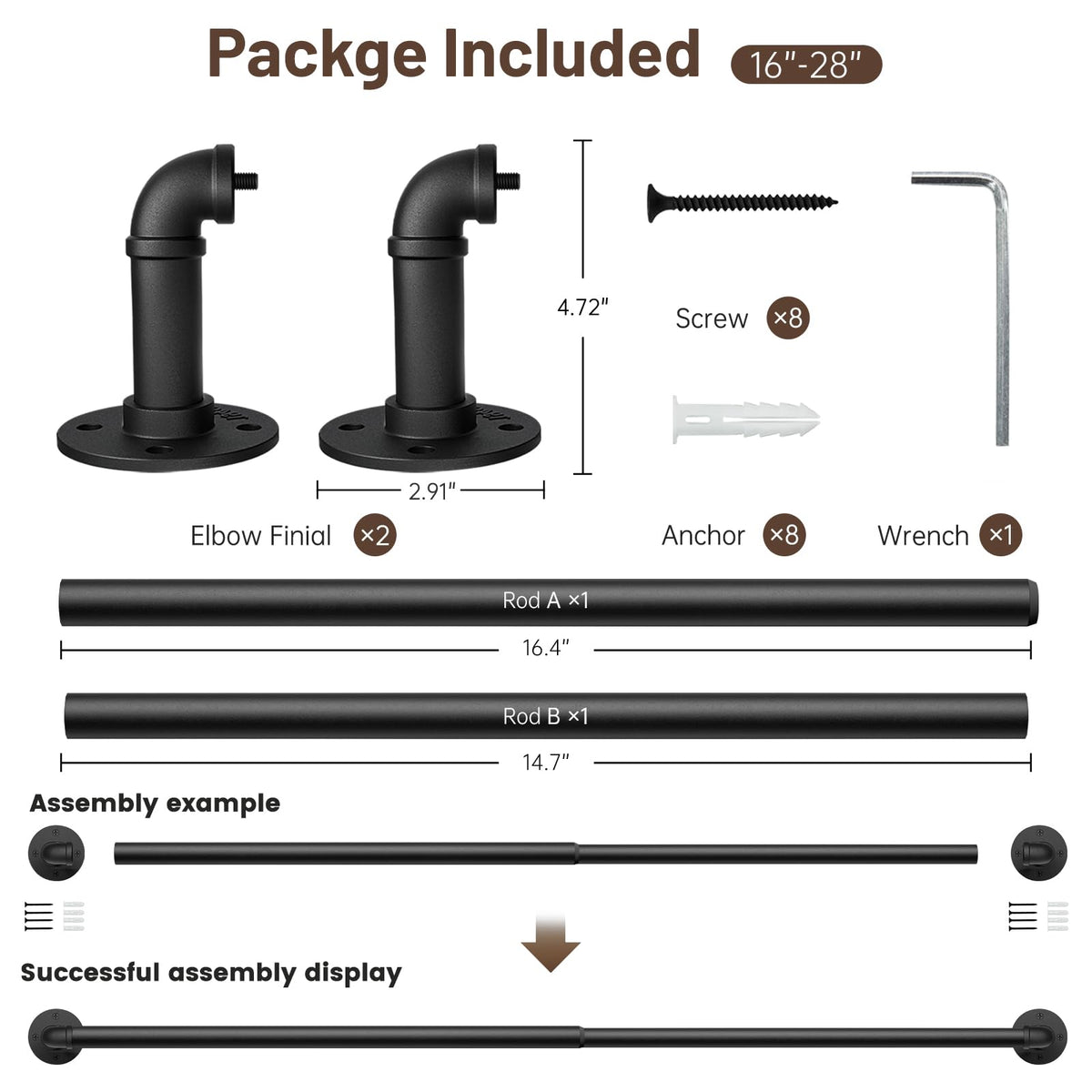 Zeerobee easy-to-assemble parts included for quick setup.
