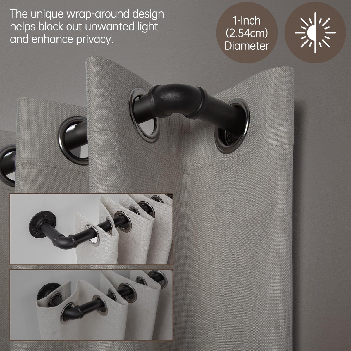 Zeerobee frosted industrial finish adds rustic charm with rust resistance.