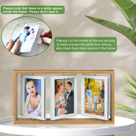 ZEEYUAN acrylic photo board provides a clear view protecting artwork