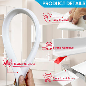 Zehiels bathroom and kitchen protector keeps floors dry and tidy.