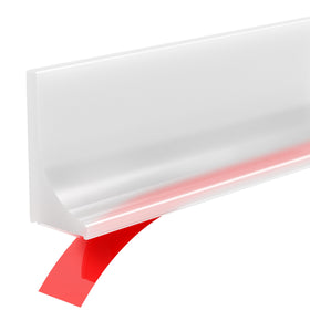 Zehiels cut-to-length shower dam blocks threshold leaks.