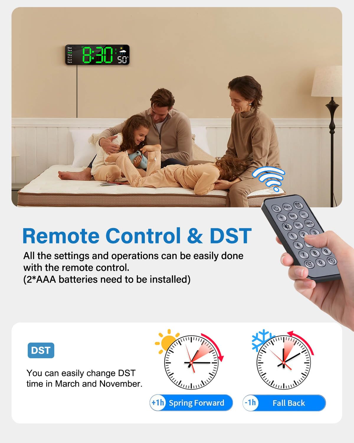 Countdown timer helps track events up to 99 minutes 99 seconds