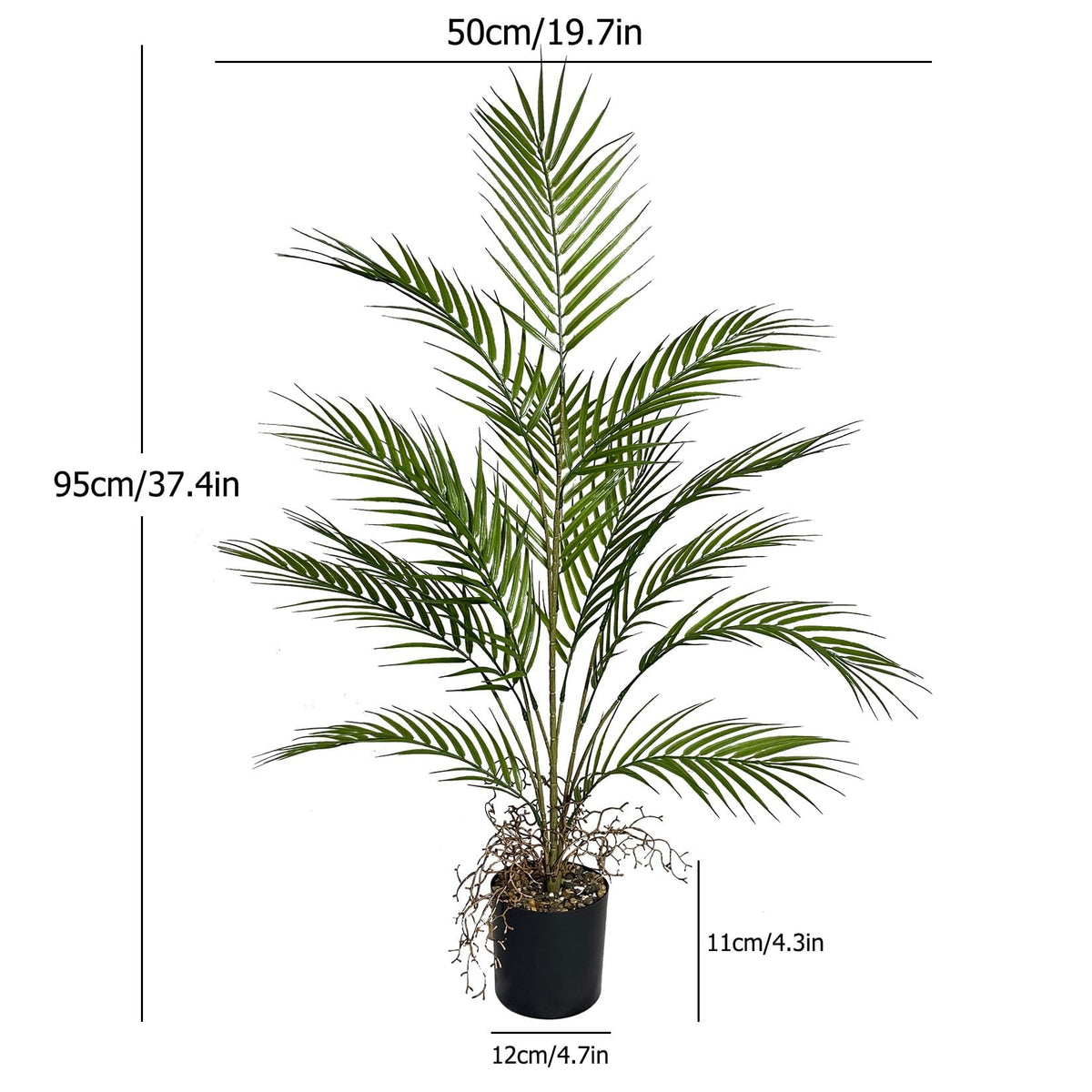 Zelihrdu black tall planter provides stable, stylish display for indoor or outdoor use.