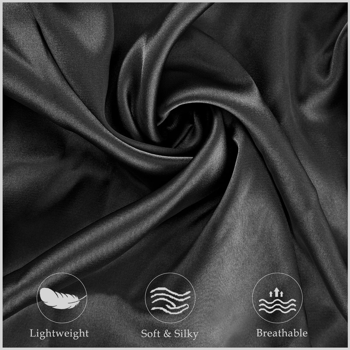 Zelimun soft satin pillowcase cares for hair and skin during rest.