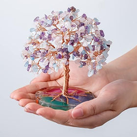 ZenBless seven chakra stones highlight colors for a vibrant centerpiece