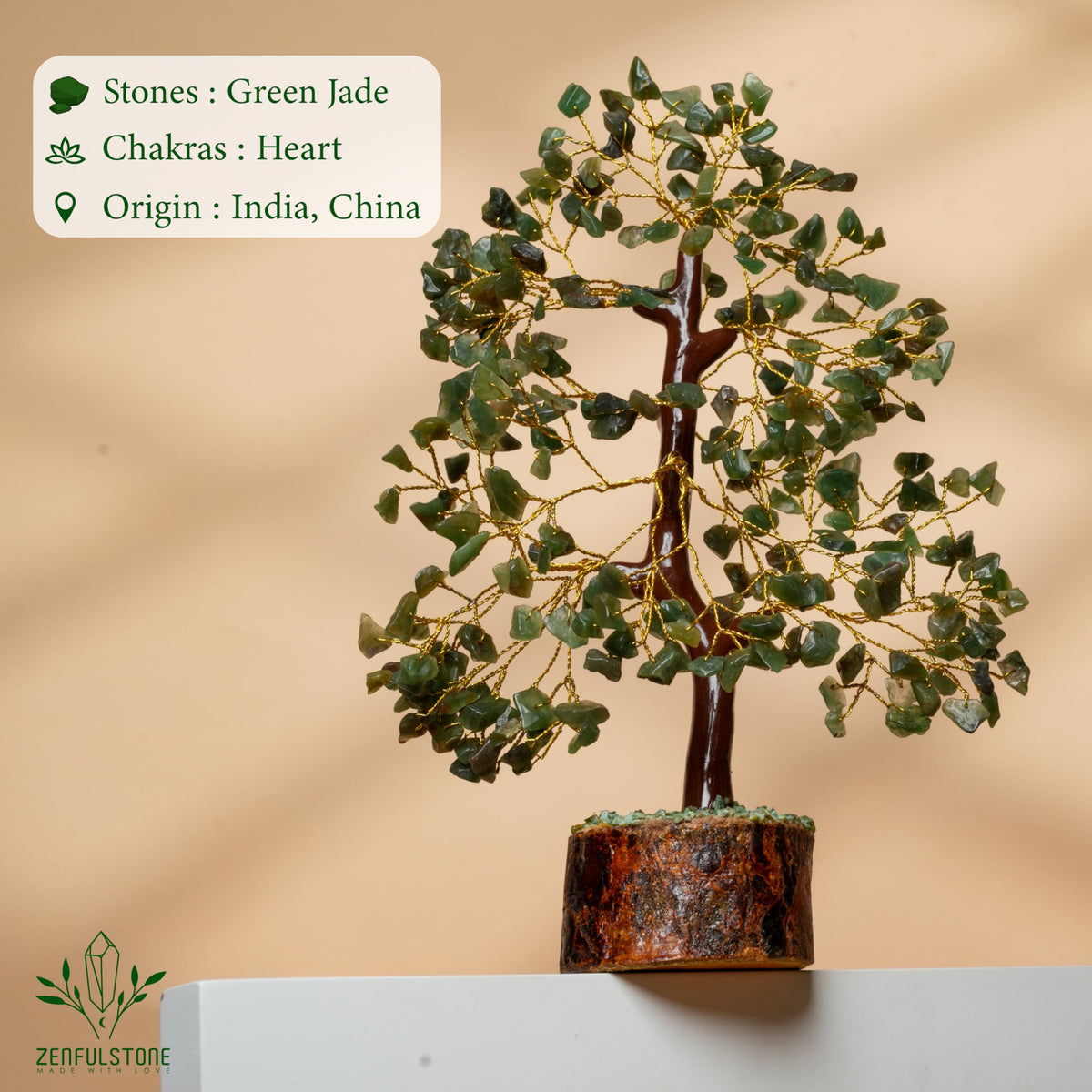 ZENFULSTONE Office decor featuring balance and harmony with jade tree