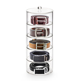 ZENFUN 5-layer belt organizer stacked for tidy storage and easy belt access