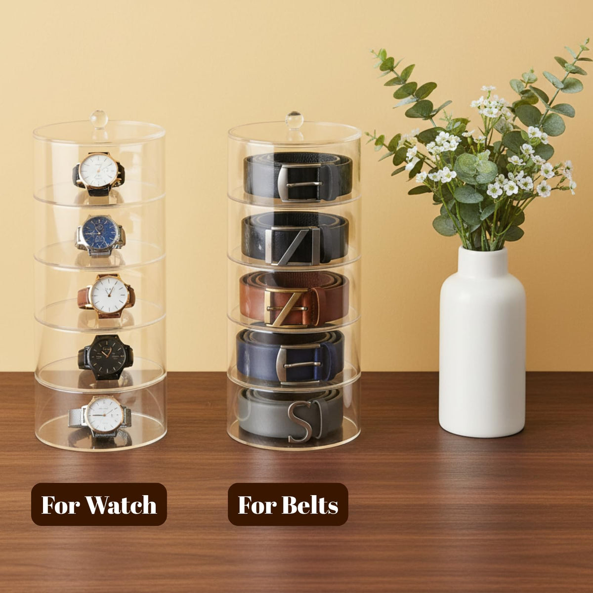 ZENFUN bow tie display rack keeps accessories neatly visible