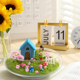 Multi-function glass vase bowl for home or cafe décor.