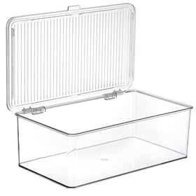 ZENFUN transparent storage bin used on an office desk for quick access