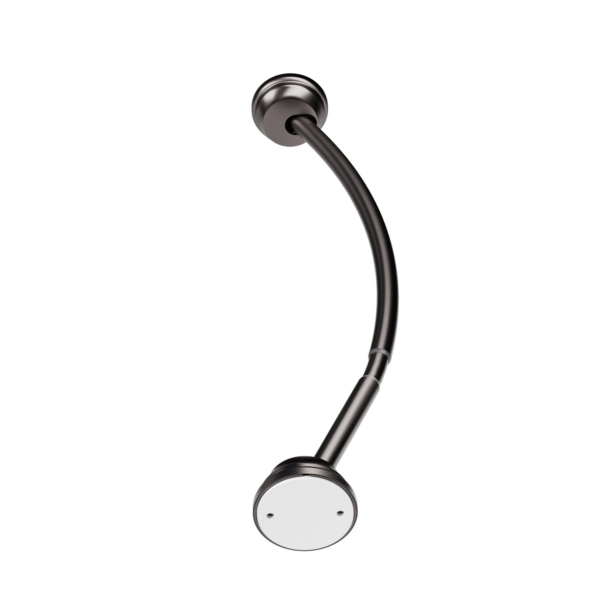 Zenna Home curved shower rod, 32–40 inches, adds elbow room in small showers.