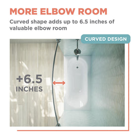 Zenna Home chrome end caps provide a polished decorative touch.
