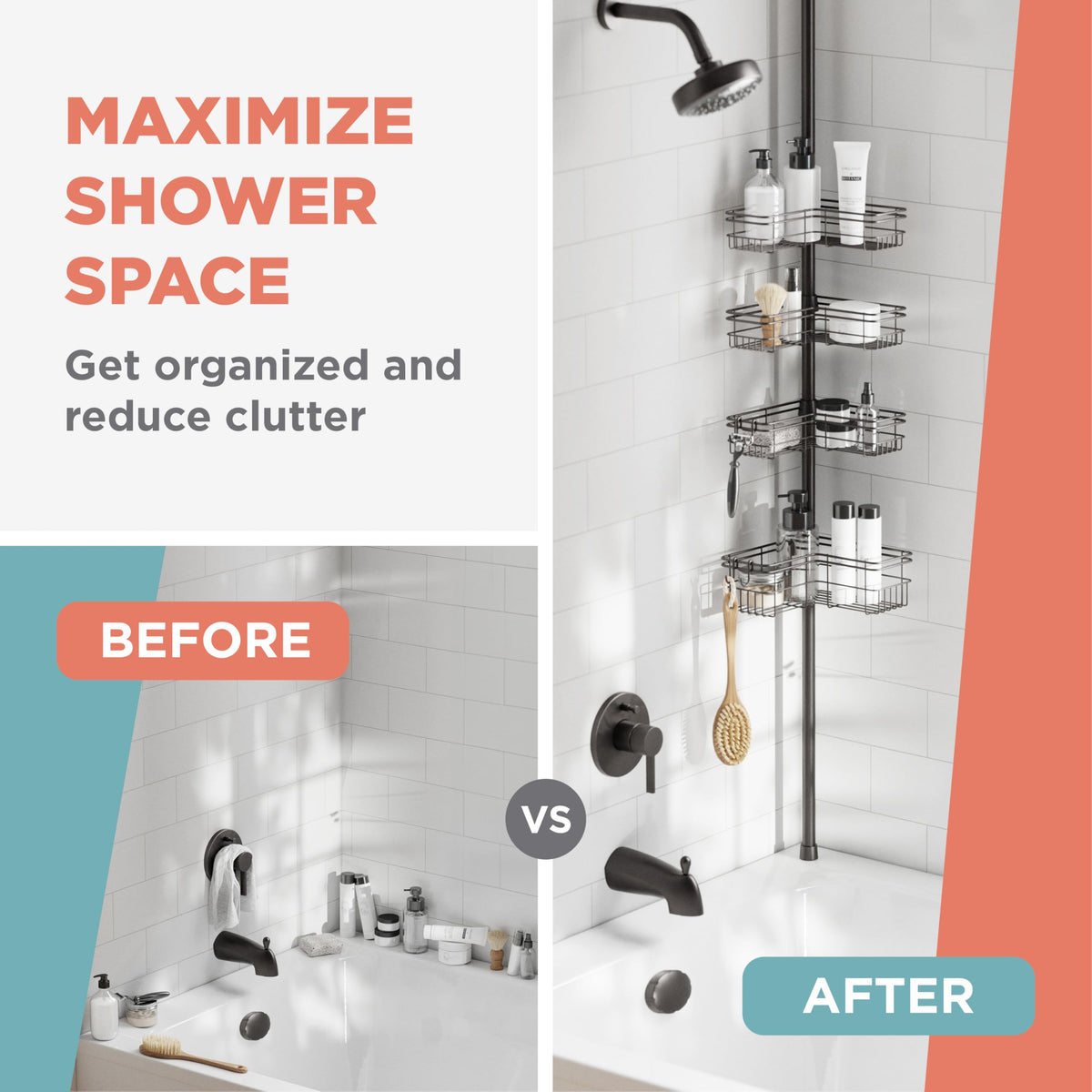 Zenna Home open design promotes fast drying after use.