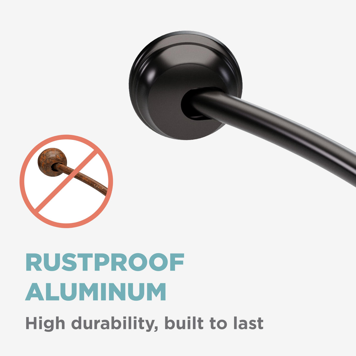 Zenna Home rustproof aluminum construction ensures long-lasting performance.