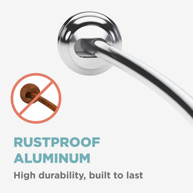 Zenna Home rustproof aluminum construction resists moisture over time.