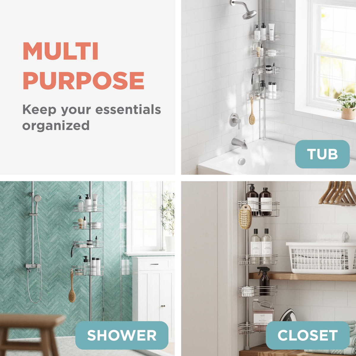Zenna Home tool-free installation simplifies setup without drilling.