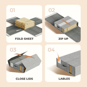 ZenStorage 1200D linen-type cloth provides durable, premium-looking storage.