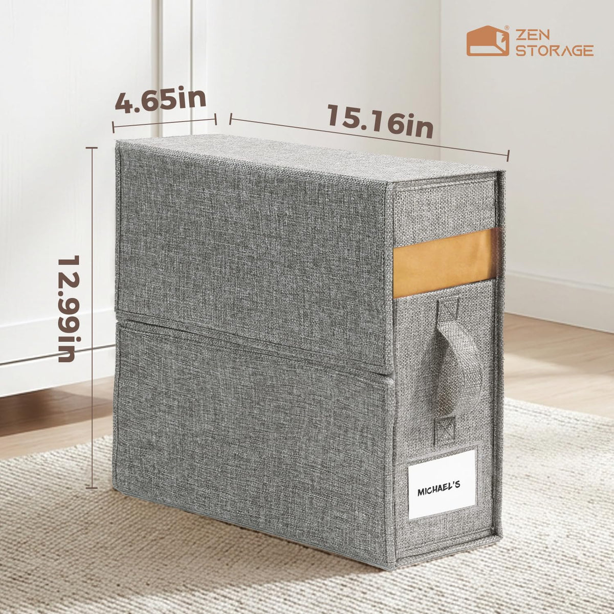 ZenStorage dustproof linen organizer protects blankets and sheets from dust and pests