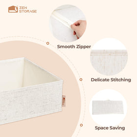 ZenStorage durable-structure close-up emphasizes sturdy inserts that hold shape