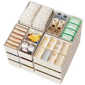 ZenStorage cotton linen large-bin beige keeps bulky blankets neatly organized