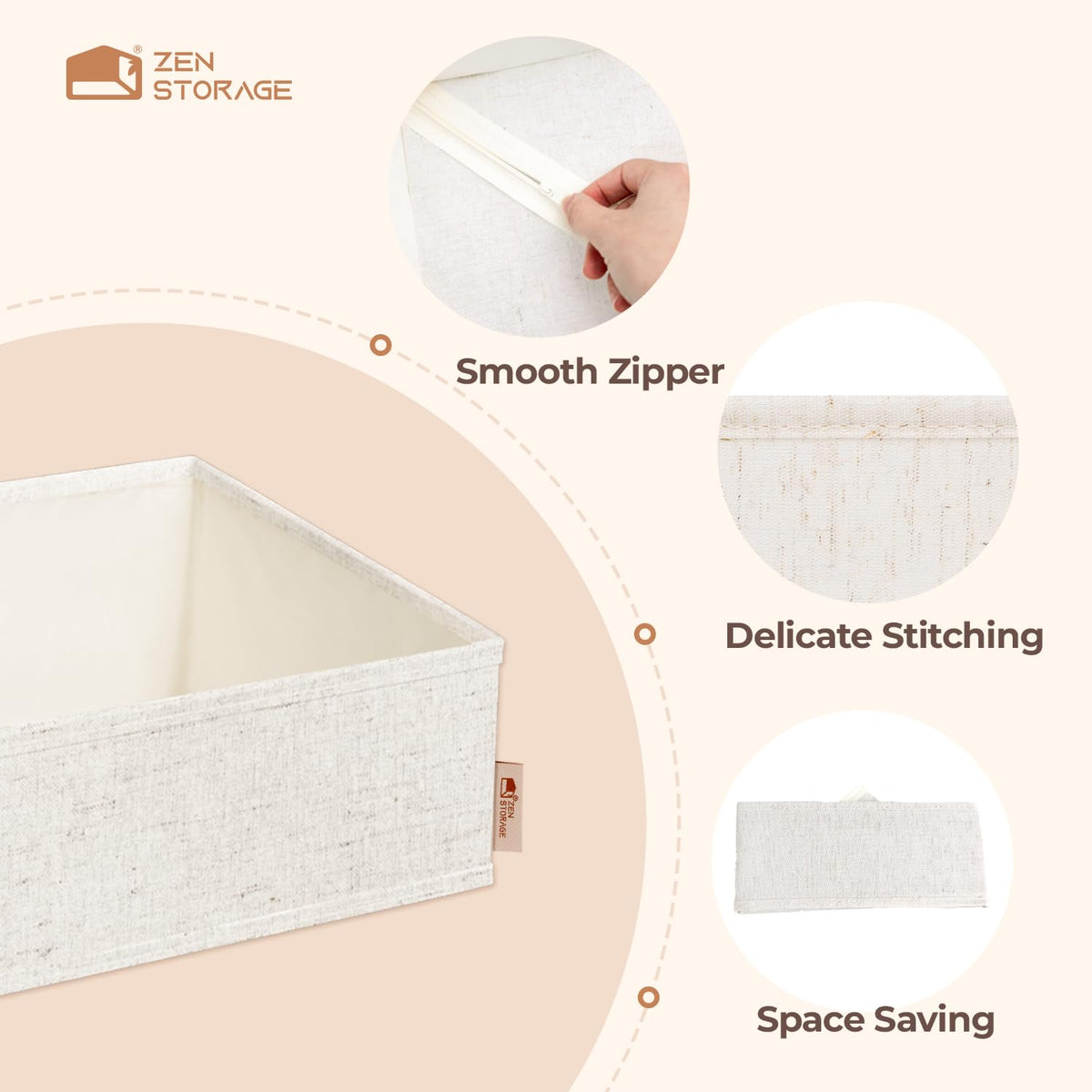 ZenStorage drawer fit guide demonstrates optimal placement in standard dressers
