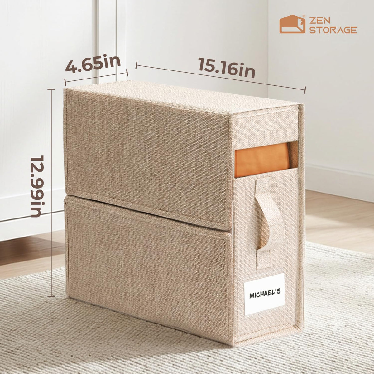 ZenStorage dustproof zipper protects bedding between seasons for tidy storage.