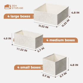 ZenStorage foldable drawer bin design allows quick setup and easy storage