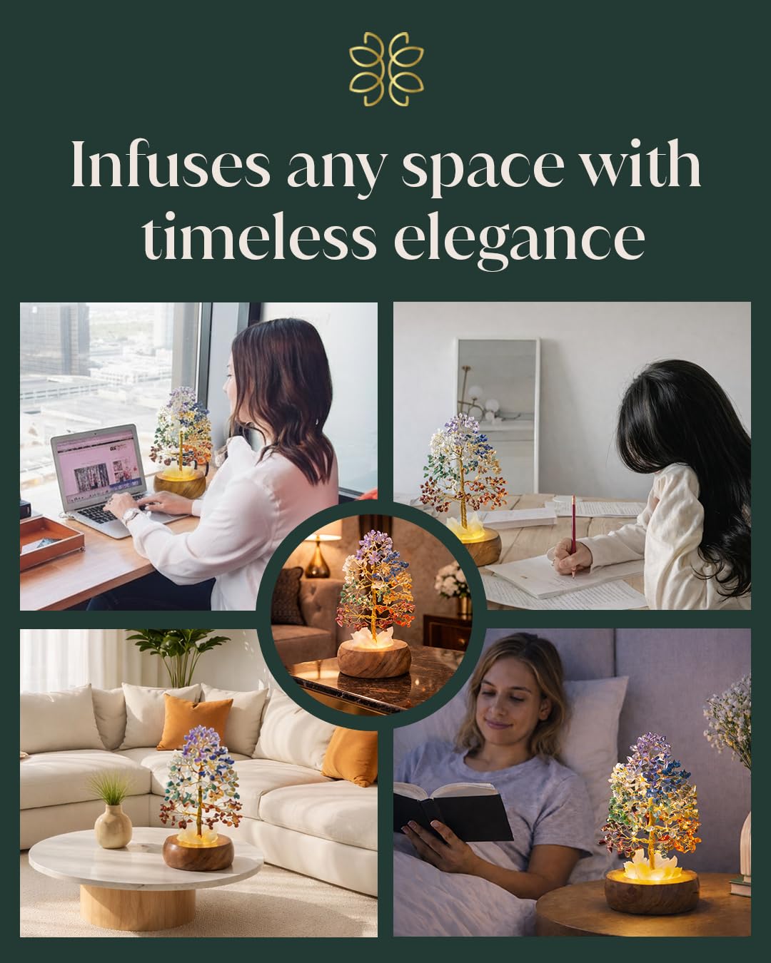 Great gift option for spiritual spaces and mindful décor.
