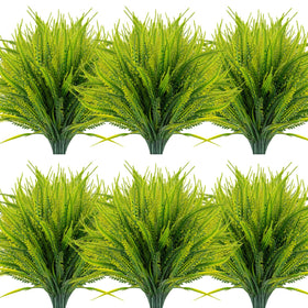 ZEOSTARO Boston fern bundle close-up with lush leaves and vibrant flowers for outdoor decor.