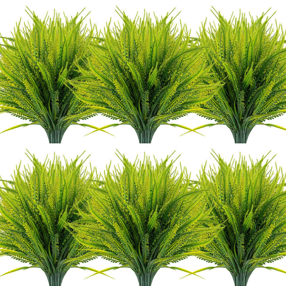 ZEOSTARO Boston fern bundle close-up with lush leaves and vibrant flowers for outdoor decor.