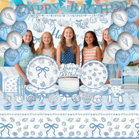 ZEQICALF seashell cupcake toppers accent cake toppers beautifully.