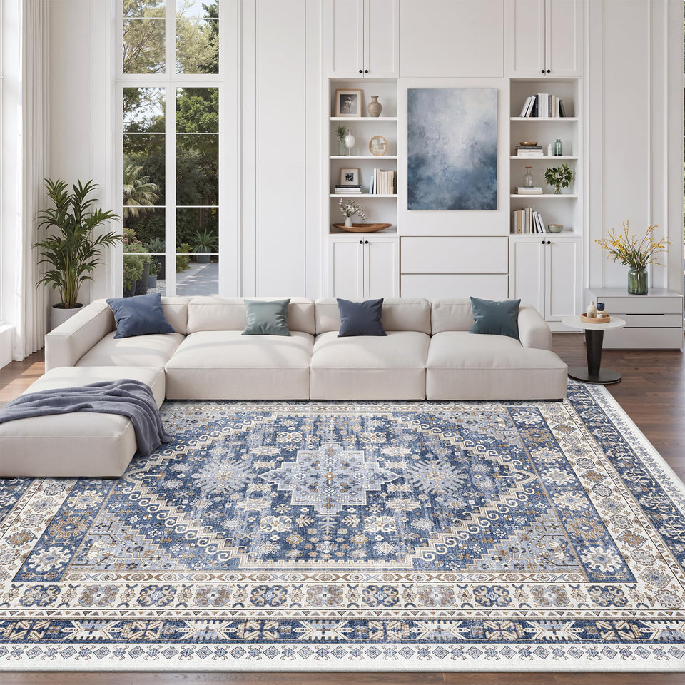 zesthome 8x10 rug with non-slip backing for safe, stylish living spaces