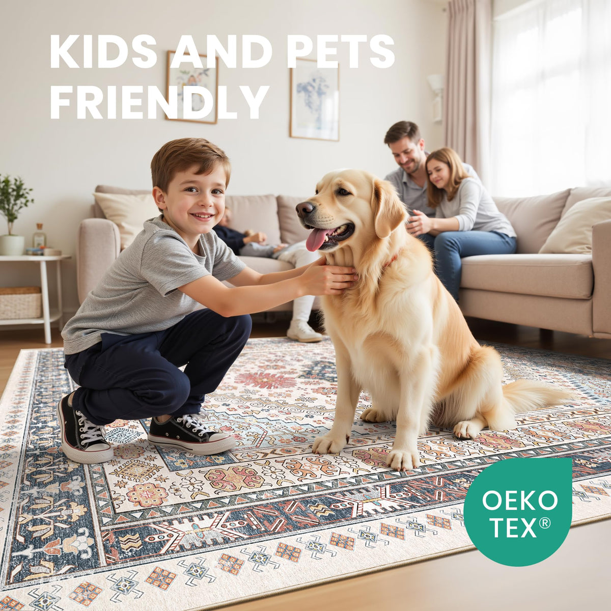 zesthome 8x10 area rug playroom image shows kid-friendly durability.