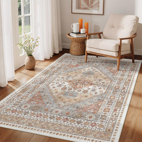 Zesthome geometric orange pattern design complements modern and vintage interiors.