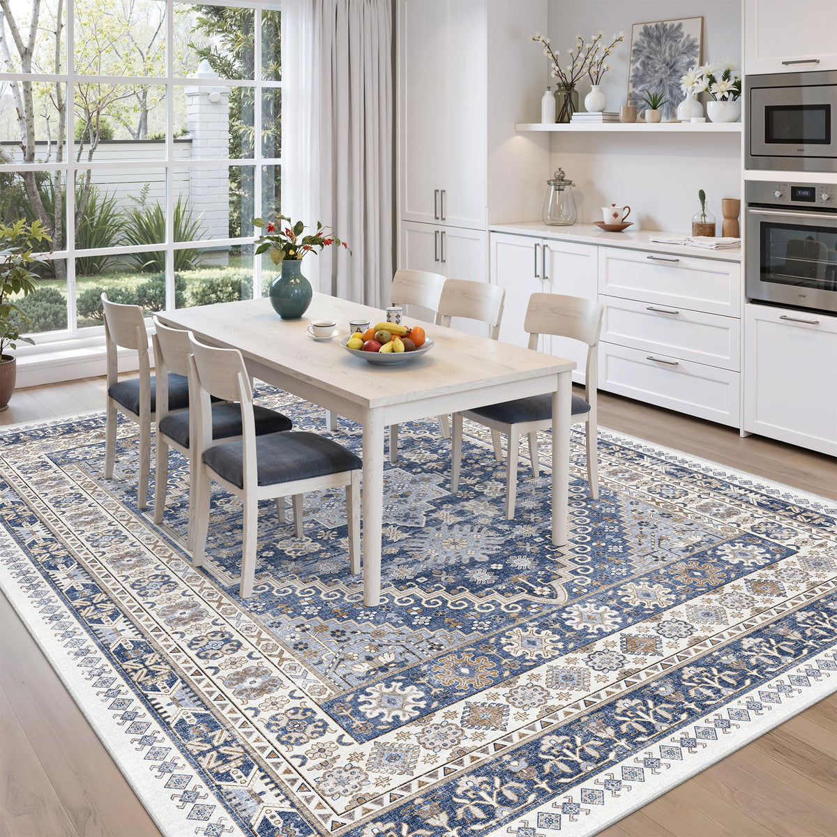 zesthome kids-pets-friendly 8x10 rug cleans easily and stays put