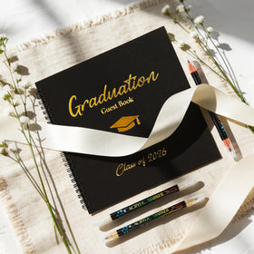 Zesua 30-page graduation guest book spreads memories across pages for keepsakes.
