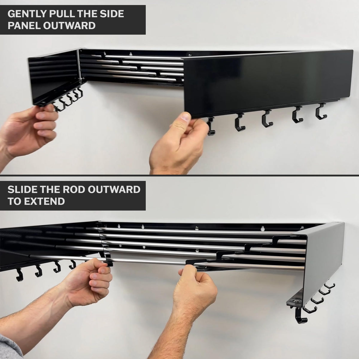 Zetez rack supports up to 60 lbs for daily laundry use