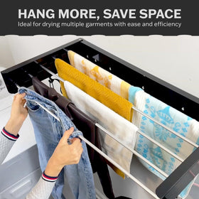 Zetez five-rod aluminum drying system for shirts and towels