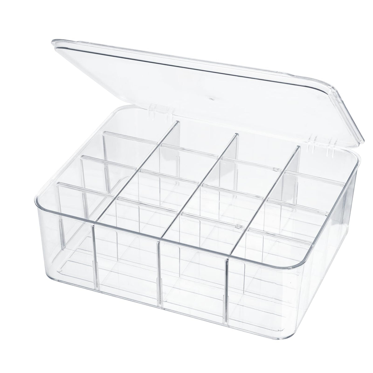 ZEXALOR 16-compartment drawer organizer keeps socks neatly separated and easy to grab.