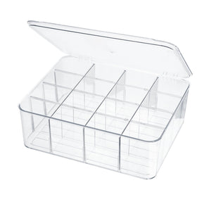 ZEXALOR 16-compartment drawer organizer keeps socks neatly separated and easy to grab.