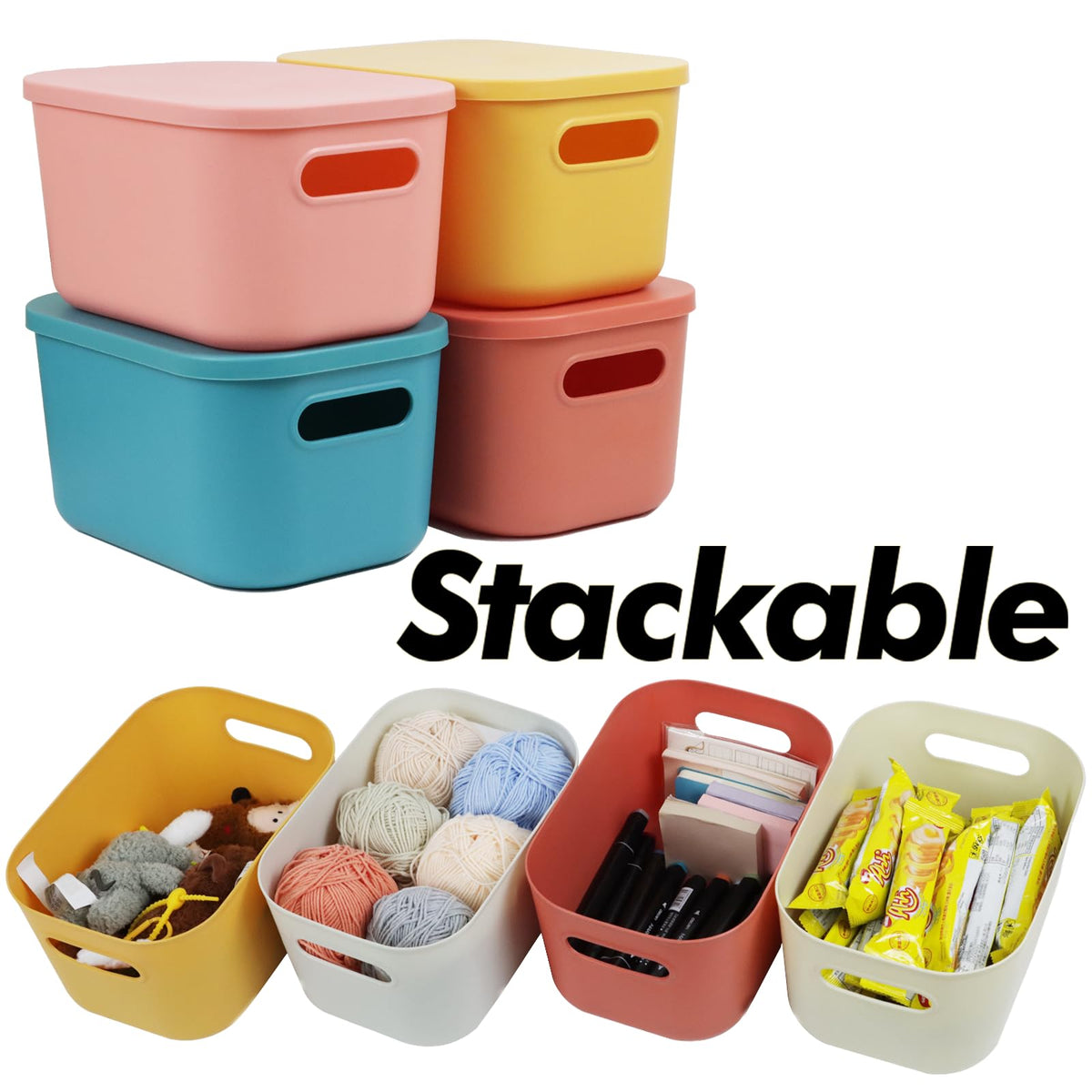 ZEXALOR bathroom storage bin helps tidy cosmetics and toiletries