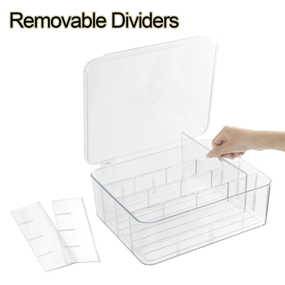 ZEXALOR flip-lid design provides easy access while keeping items dust-free.