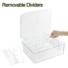 ZEXALOR flip-lid design provides easy access while keeping items dust-free.