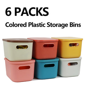 ZEXALOR stackable bin lids closed to keep contents dust-free and neat