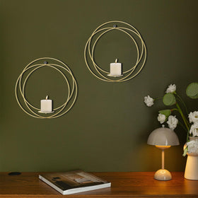 ZEXUIRU gold wall candle sconce ideal for living room and dining area lighting