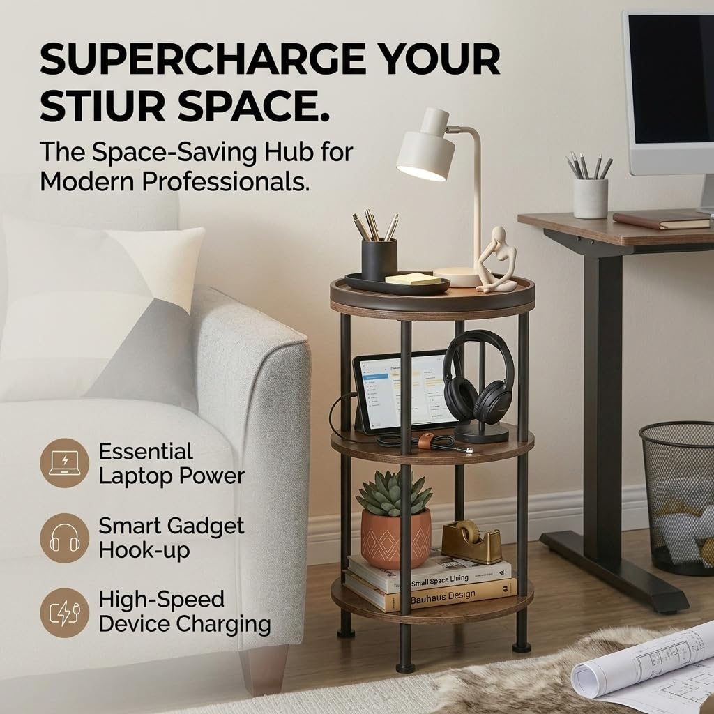 ZEXVIDA sturdy table supports up to 150 lb on surface and shelf