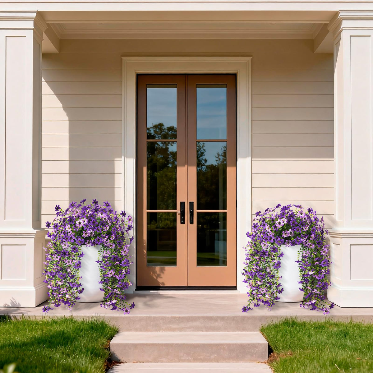 ZFProcess hanging daisies provide soft petals and clear leaf texture for indoor walls.
