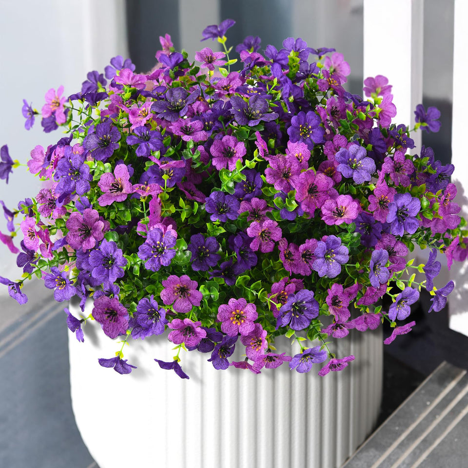 ZFProcess artificial flowers 12 bundles brighten outdoor porches with vibrant color