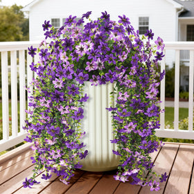ZFProcess artificial hanging daisy for outdoor décor adds vibrant color to your patio.